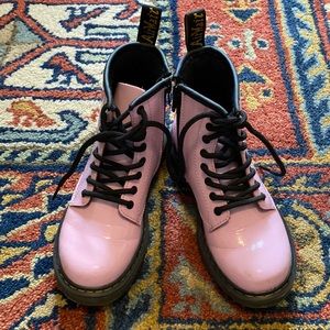 Dr. Martin’s pink patent boots
